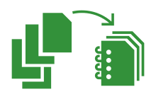 Merge various files into multipage TIFF files