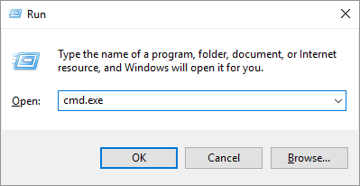 Open Windows Command Prompt (cmd.exe)